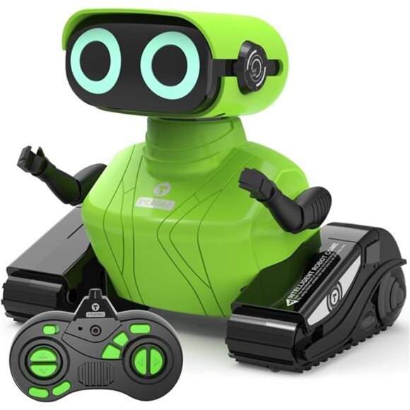 Robot Toys, Remote Control Robot Toy, RC Robots for Kids with LED Eyes - Picture 1 of 7